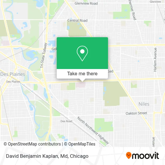 David Benjamin Kaplan, Md map
