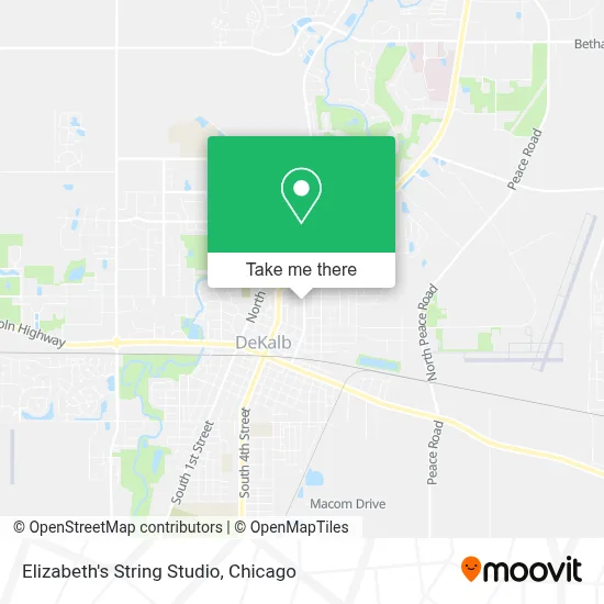 Elizabeth's String Studio map