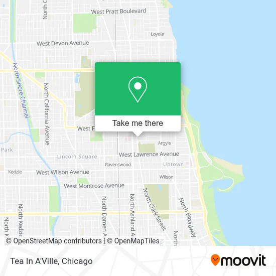 Tea In A'Ville map