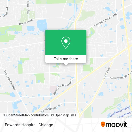 Edwards Hospital map