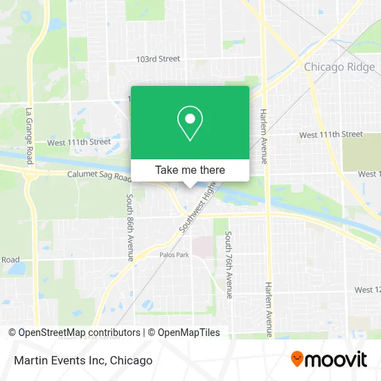 Martin Events Inc map