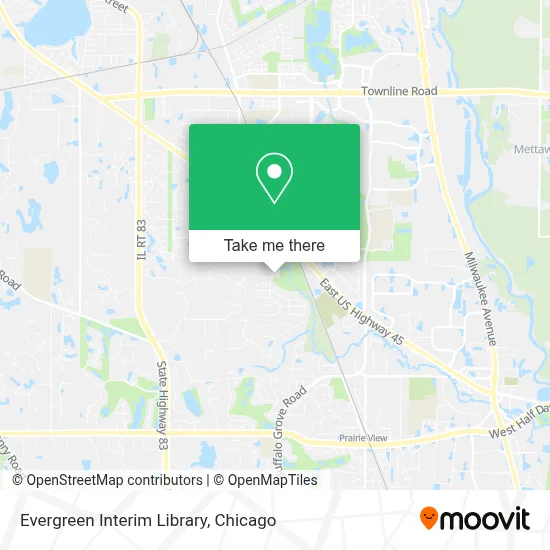 Evergreen Interim Library map