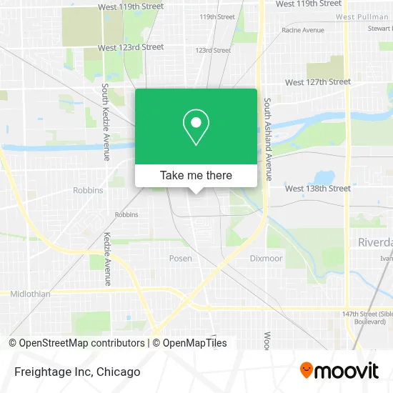 Freightage Inc map