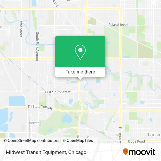 Midwest Transit Equipment map