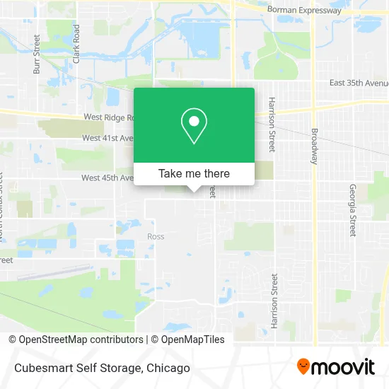 Cubesmart Self Storage map