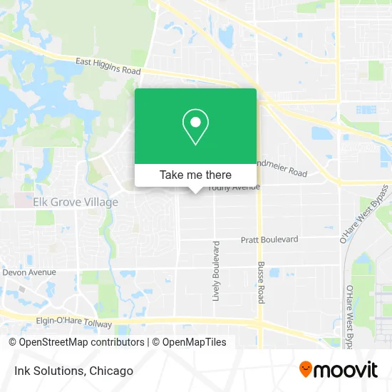 Ink Solutions map