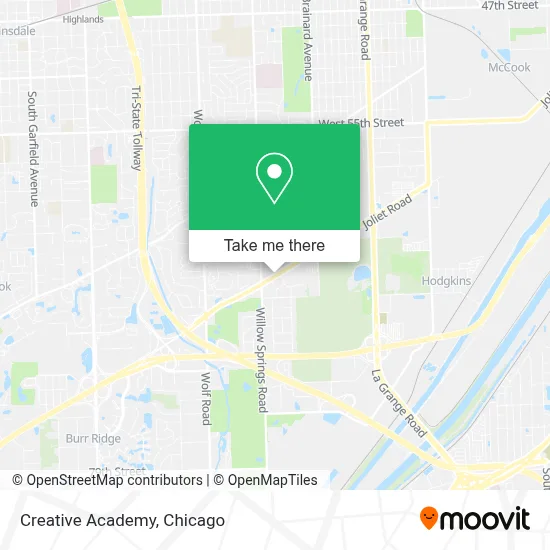 Creative Academy map