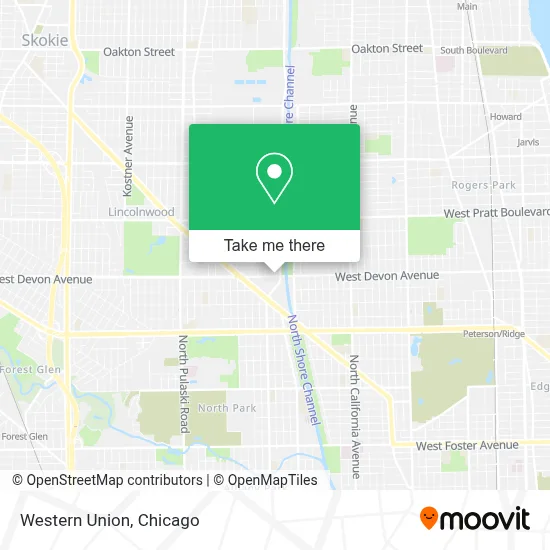 Western Union map