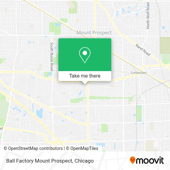 Ball Factory Mount Prospect map