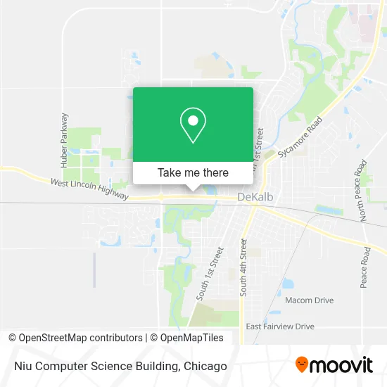Niu Computer Science Building map