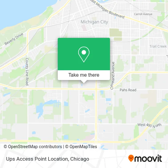 Ups Access Point Location map