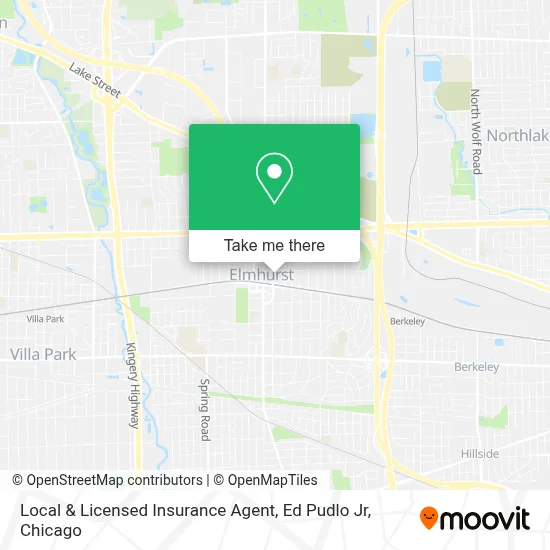 Local & Licensed Insurance Agent, Ed Pudlo Jr map