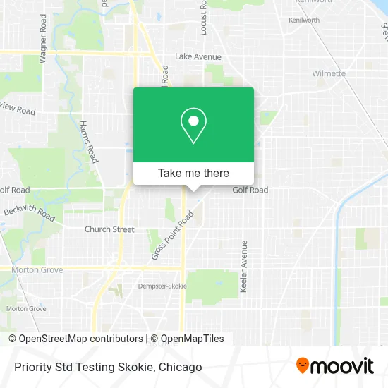 Priority Std Testing Skokie map