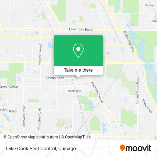 Lake Cook Pest Control map