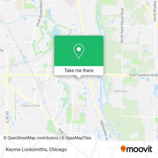 Keyme Locksmiths map