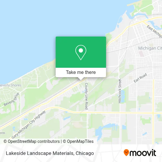 Lakeside Landscape Materials map