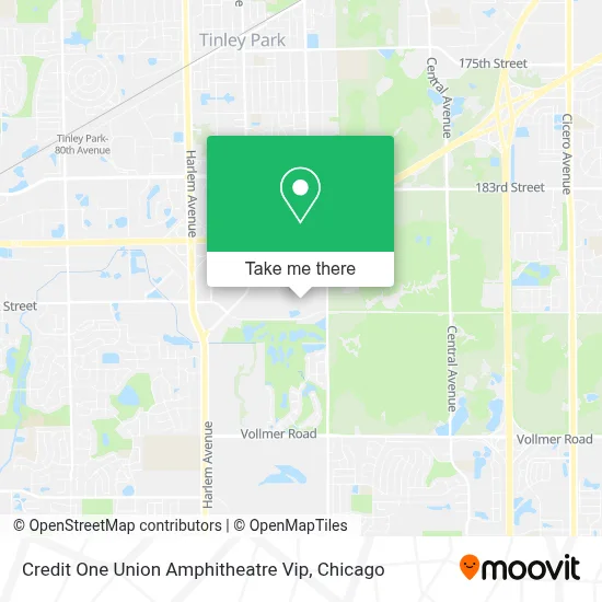Credit One Union Amphitheatre Vip map