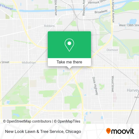 New Look Lawn & Tree Service map