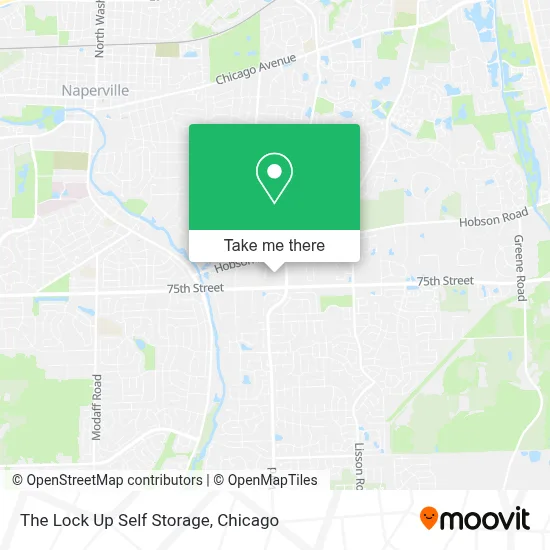 The Lock Up Self Storage map