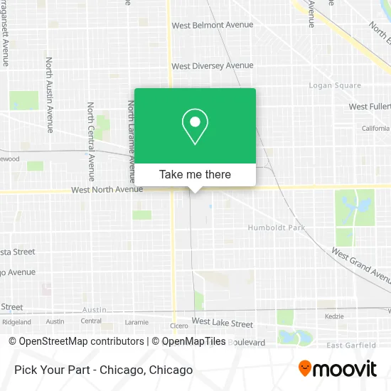 Pick Your Part - Chicago map