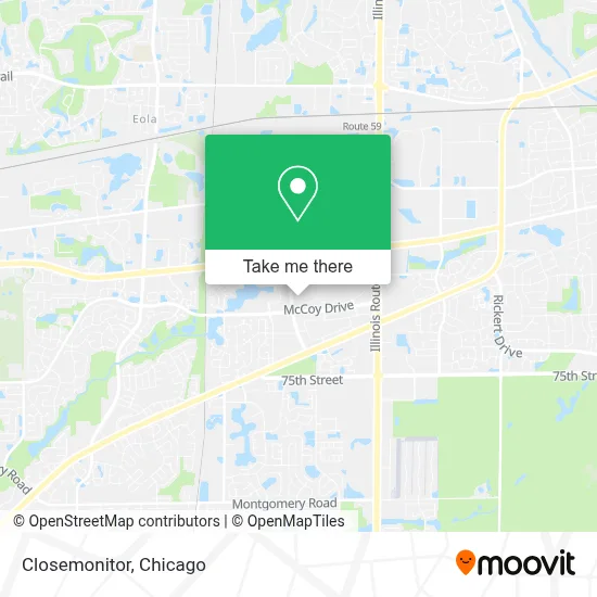 Closemonitor map