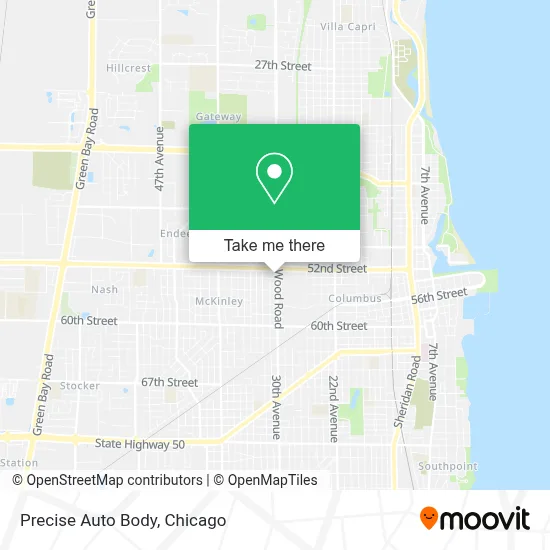 Precise Auto Body map