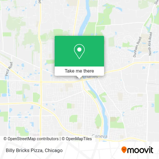 Billy Bricks Pizza map