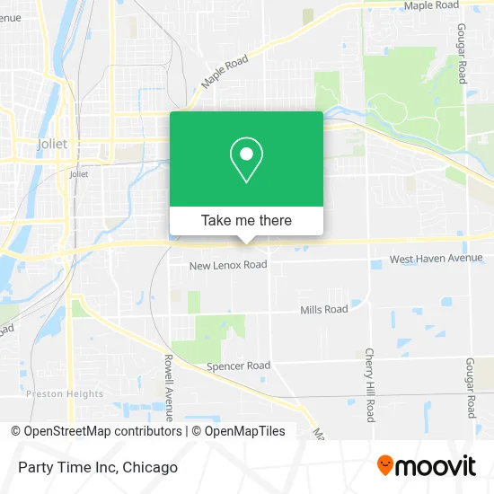 Party Time Inc map