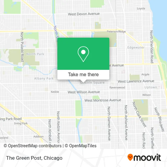The Green Post map