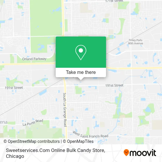 Sweetservices.Com Online Bulk Candy Store map