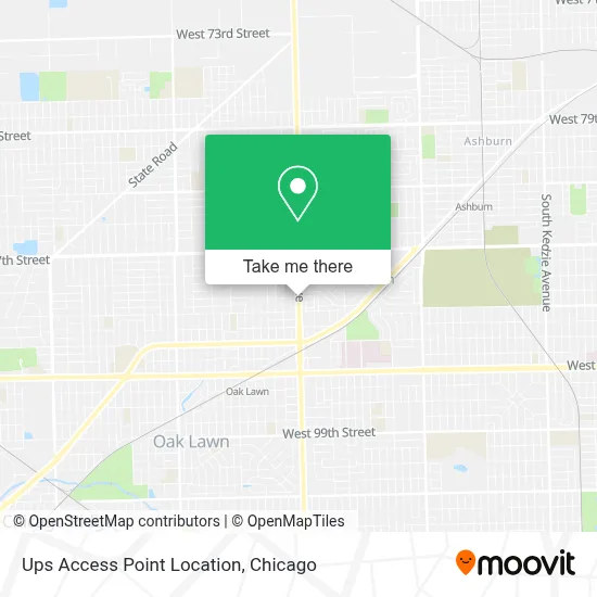 Ups Access Point Location map