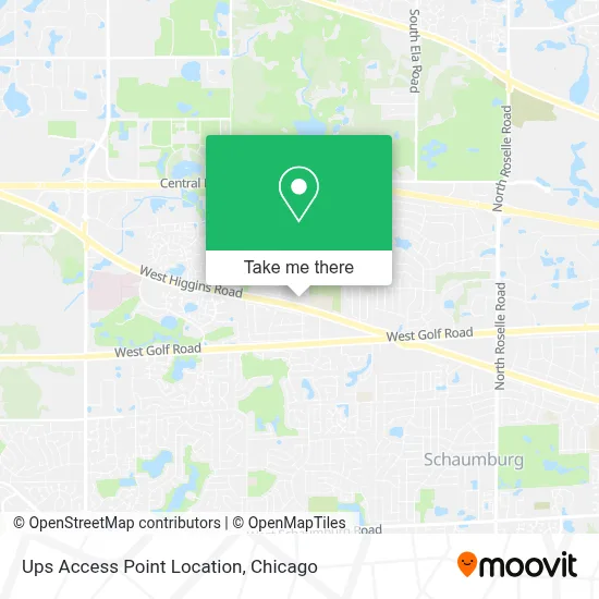 Ups Access Point Location map