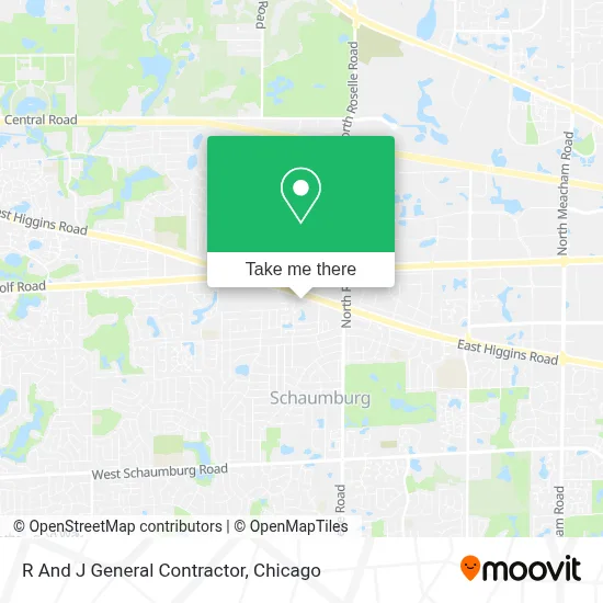 R And J General Contractor map
