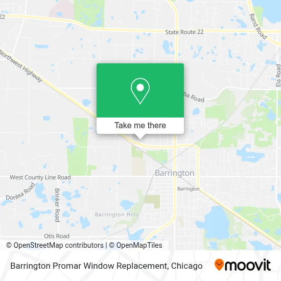 Barrington Promar Window Replacement map