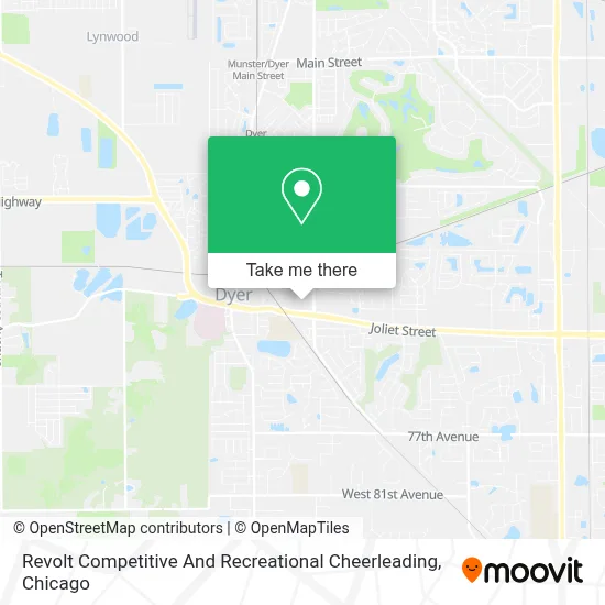 Revolt Competitive And Recreational Cheerleading map
