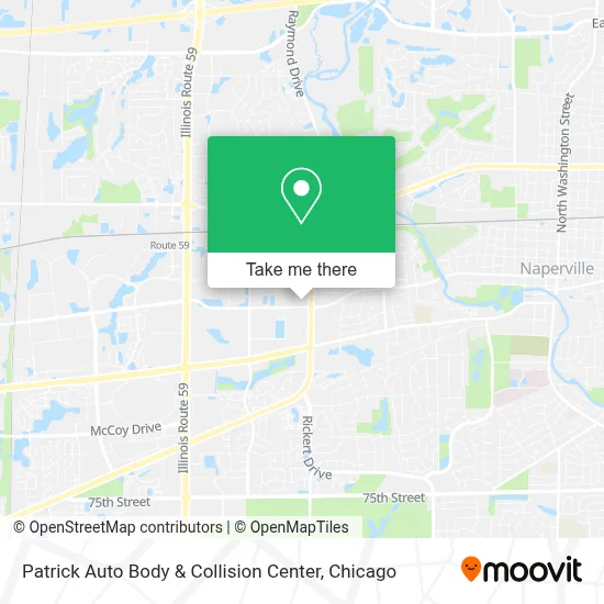 Patrick Auto Body & Collision Center map
