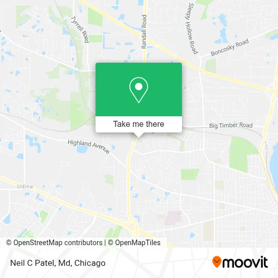 Neil C Patel, Md map
