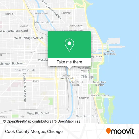 Cook County Morgue map