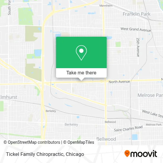 Tickel Family Chiropractic map
