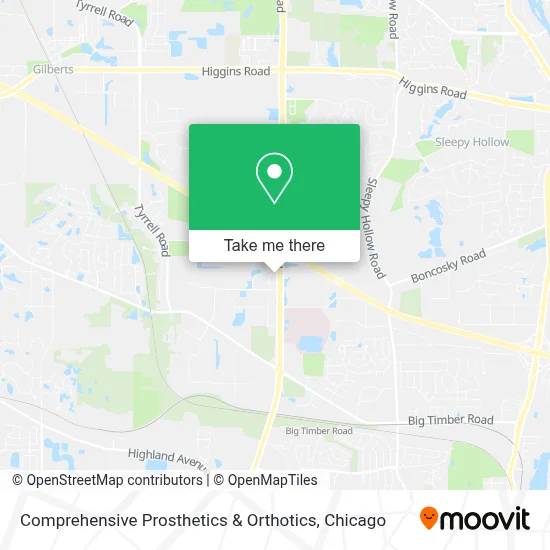 Comprehensive Prosthetics & Orthotics map