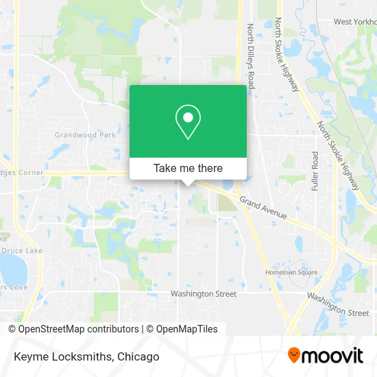 Keyme Locksmiths map