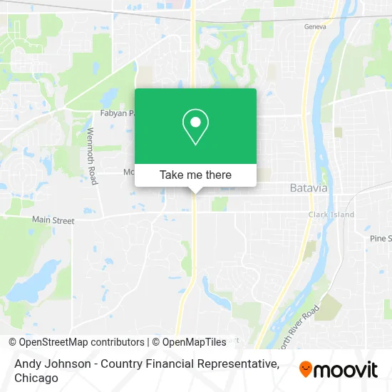 Andy Johnson - Country Financial Representative map