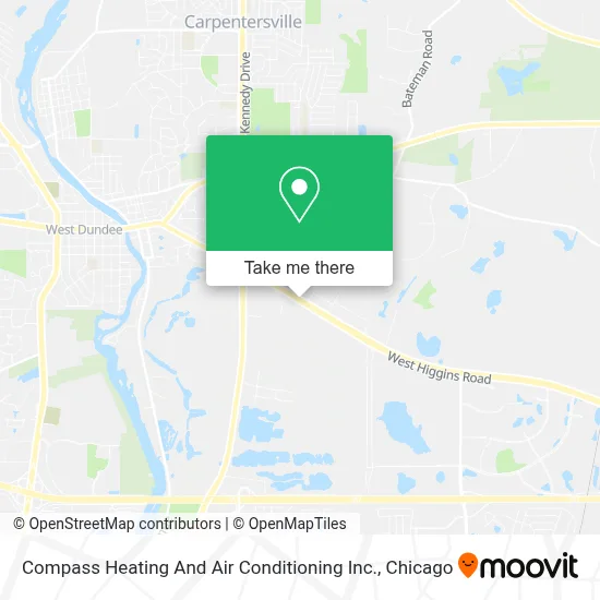 Compass Heating And Air Conditioning Inc. map