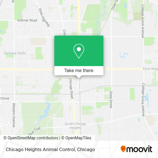 Chicago Heights Animal Control map