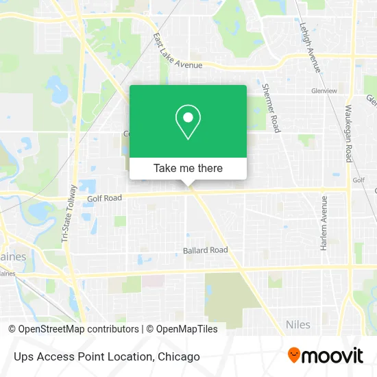Ups Access Point Location map