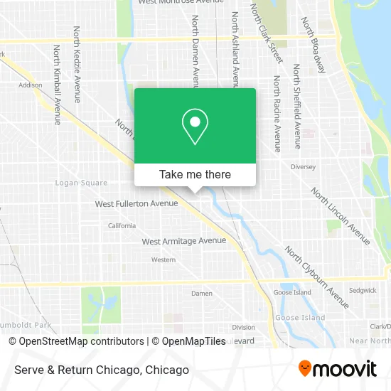 Serve & Return Chicago map