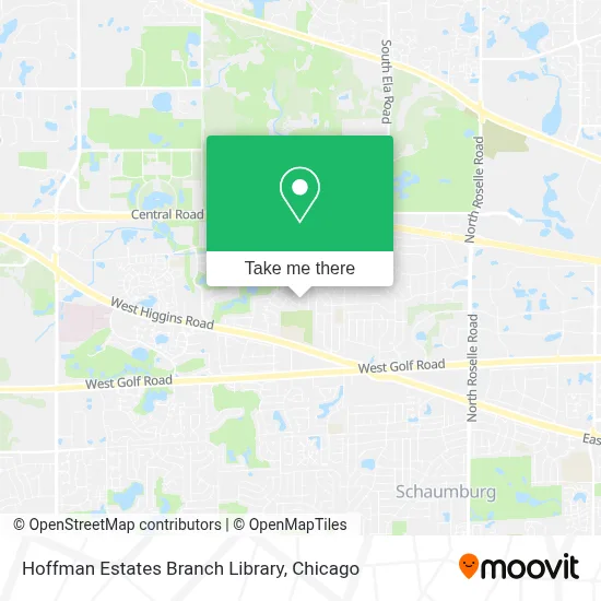 Hoffman Estates Branch Library map