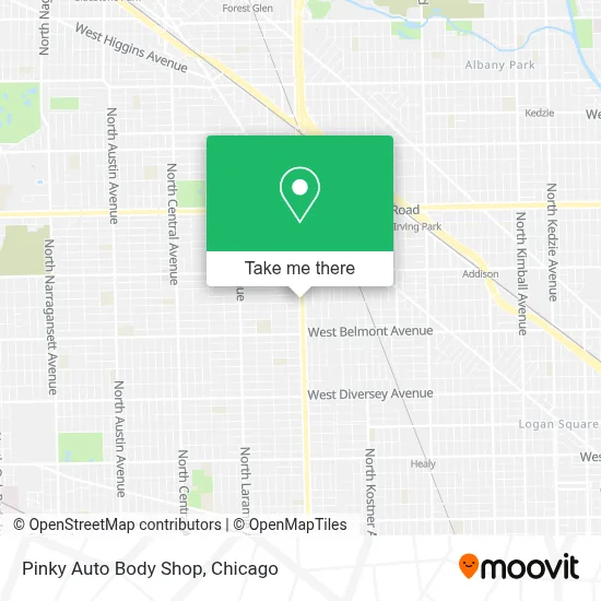 Pinky Auto Body Shop map