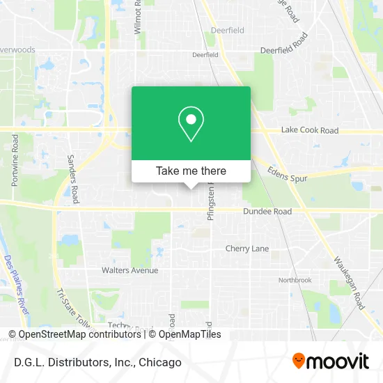 D.G.L. Distributors, Inc. map