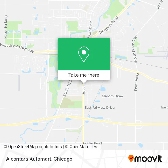 Alcantara Automart map